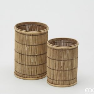 Lanterna bamboo set 2 pz D16 H25