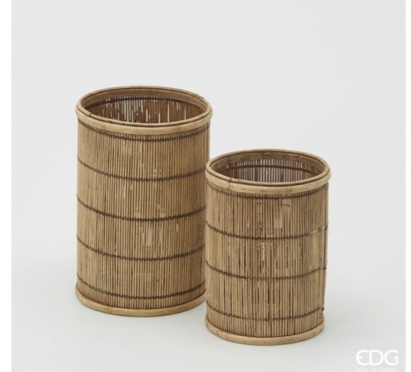 Lanterna bamboo set 2 pz D16 H25