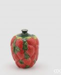 Vaso fragole c/foglie H18 D14,5