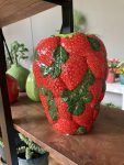 Vaso fragole c/foglie  H22 D17