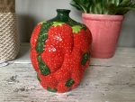 Vaso fragole c/foglie H18 D14,5