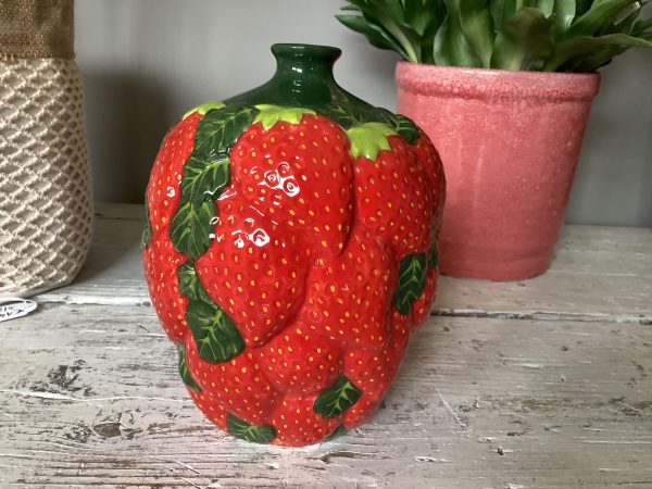 Vaso fragole c/foglie H18 D14,5