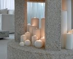 Candela classica moccolo colore avorio H10 D6  215gr durata 32 ore