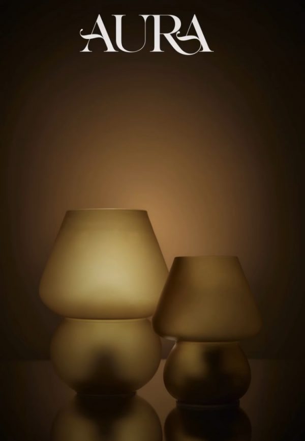 Lampada USB ricaricabile durata 10 ore color ambra H20 D15