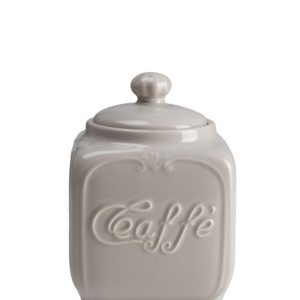 Barattolo per caffe' in ceramica beige 10X10X15H