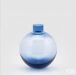 Vaso vetro terra blu D12 H20