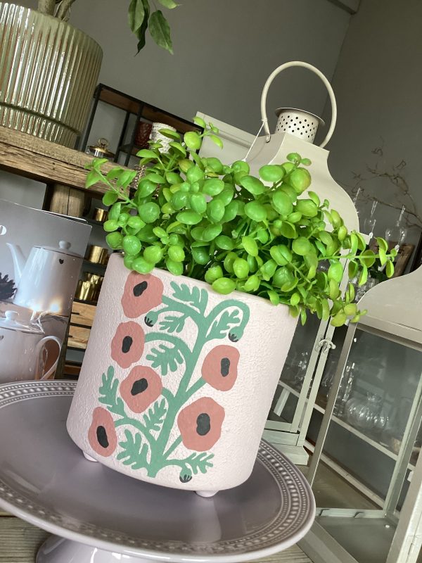 S/3 vaso cilindro "Blossom" ceramica 3 colori 17,00XH16,50