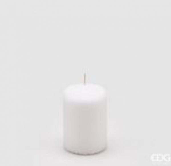 Candela classica moccolo colore bianco H 7 D 5 107 gr durata 18 0re