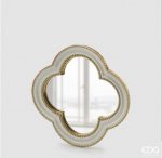 EDG Enzo De Gasperi specchio flor D22 colore bianco e oro