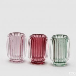 vetro righe bombato H12 D9 disponibile nel colore verde e vinaccia