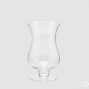Vaso vetro tulip co base H25 D15