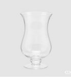Vaso vetro tulip con base H30 D18