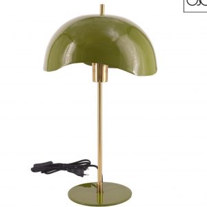 Lampada da tavolo in metallo verde L30 H56-Lampada per studio, camera o soggiorno