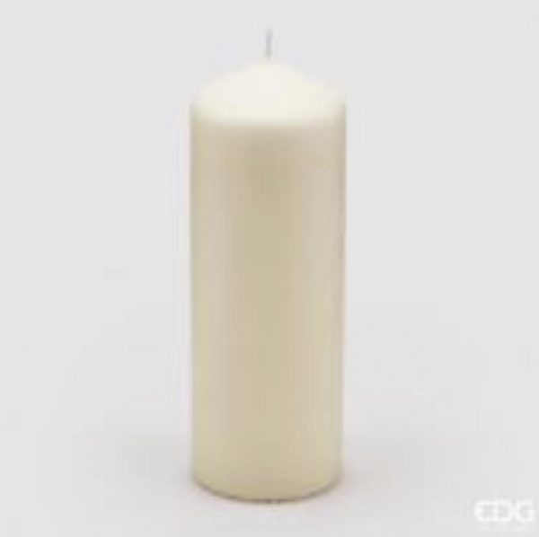 Candela Classica Moccolo color avorio H20 D7  580gr durata 100 ore