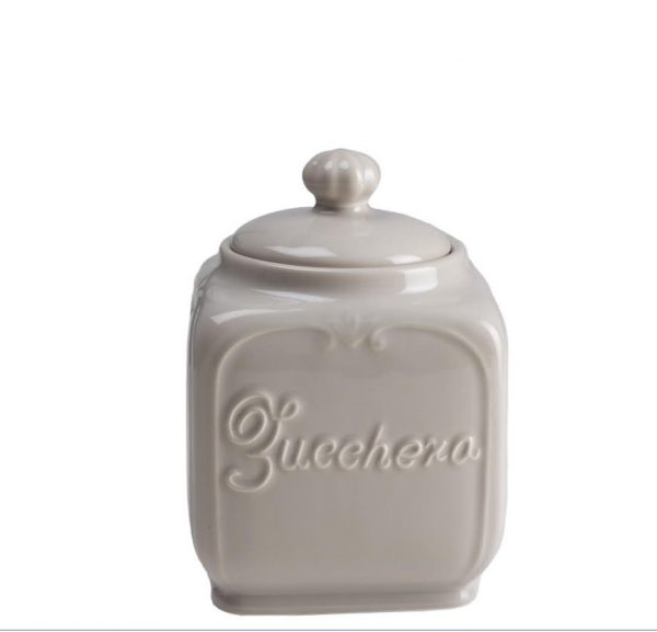 Barattolo Zucchero IN CERAMICA BEIGE  L11H16