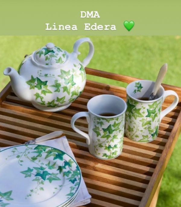 Piatto porcellana dec.Edera EDG D27