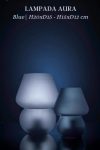 Lampada USB da tavolo H15 d12 blu ricaricabile durata 10 ore