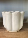 Vaso pot blossom bianco 13x13H