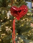 Decorazione palloncino cuore vetro D 12