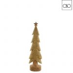Albero stretto c/stella oro   cm10x6,5x38H