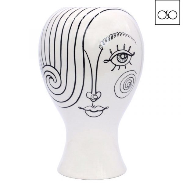 Vaso portafiori Mildred ceramica 19x19x30,30H