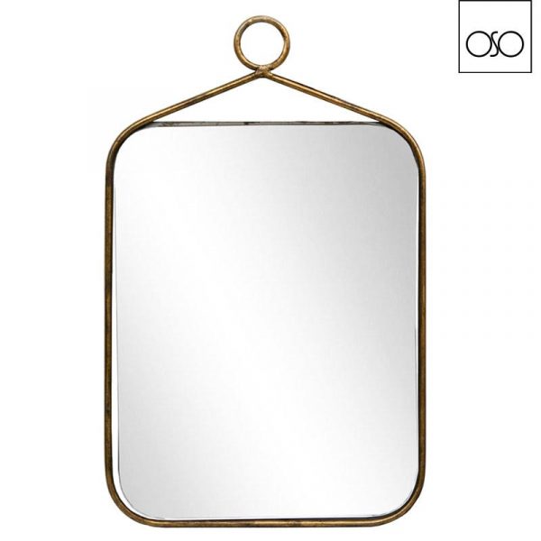 Specchio Aileen metallo oro 26x0,70x41,80H