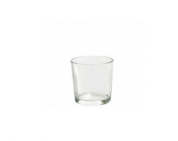 Vaso porta tea light vetro trasparente d5,70x6,80H