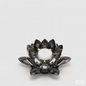 Portacandela crystal ninfea H6D15