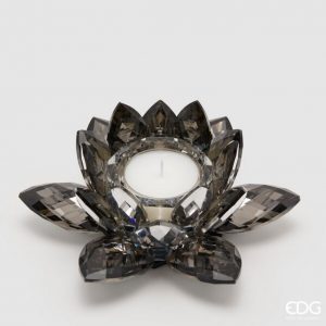 Porta candela Crystal ninfea H8D21