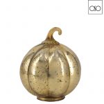 Zucca lucida media vetro oro d16 h20