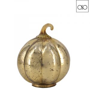 Zucca lucida media vetro oro d16 h20