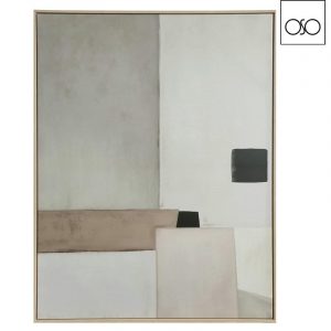 Quadro Canvas con cornice  Abstract grigio 90,00x120,00