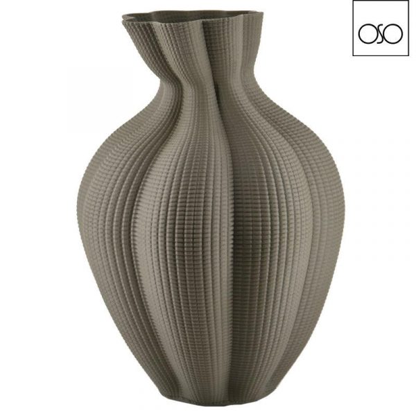 Vaso 3d purse grande ceramica verde cm25x39H-Design moderno e innovativo per la tua casa o ufficio