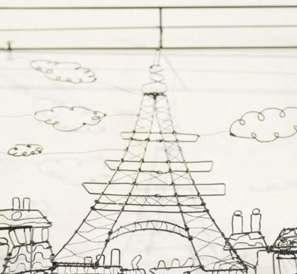 Quadretto grande Eiffel metallo nero cm 19x6x26H-Eleganza e design per le tue pareti