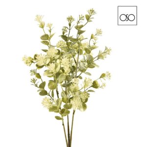 Ramo eucalipto in fiore colore verde chiaro H 77,00 cm