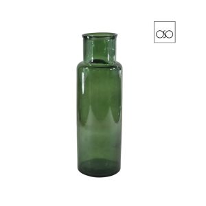 Vaso cilindro Noa alto verde 14,30x45H