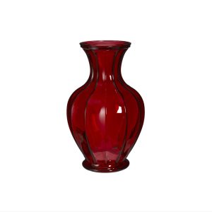 Vaso vetro rosso Aivy D28,50xH17,50