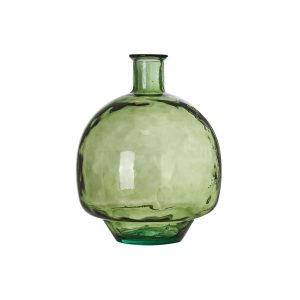 Vaso vetro verde H40,00 cm