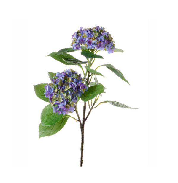 Ortensia blu 3 fiori lux cm 75
