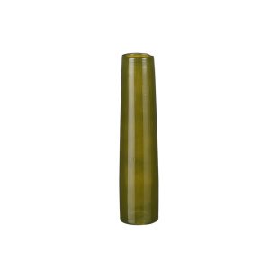 Vaso monofiore Andra vetro verde 7,00xH30,50