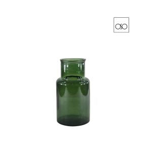 Vaso cilindro Noa basso vetro verde 14,30xH 43,50