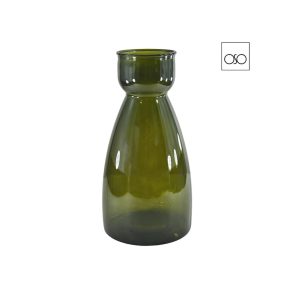Vaso Senna alto vetro verde muschio 21,50xH43,50