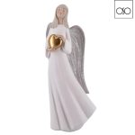 Angelo Gaga c/cuore bianco 17x10x34H