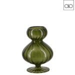Vaso Paloma vetro verde d13x17H