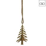 Albero piccolo da appendere metallo oro13,50x35H