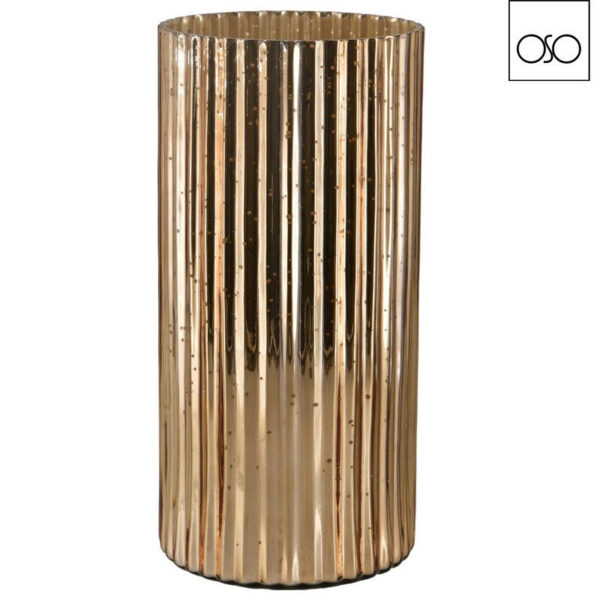 Vaso vetro tinslegrande vetro oro 18,50x39h