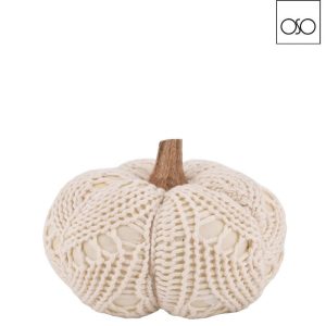 Zucca c/gambo legno tricot  diam 15 H13