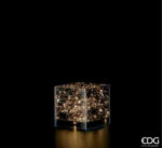Teca aperta cubo con 40 led H15x15x15