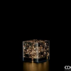 Teca aperta cubo con 40 led H15x15x15