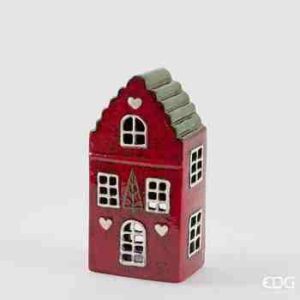 Portacandela casetta mis. 11,5x 8 x22,5H